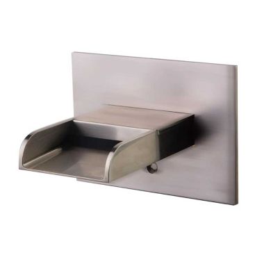 Click here to see Alfi AB5901-BN ALFI Wall Mounted Brushed Nickel Waterfall Bathtub Filler, Solid Brass, 2.8 GPM, 1/2-inch Connection Size - AB5901-BN