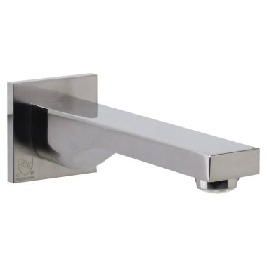 Click here to see Alfi AB9201-BN ALFI Square Wall Mounted Brushed Nickel Bathroom Tub Spout, 1/2-inch Connection Size, Brass - AB9201-BN
