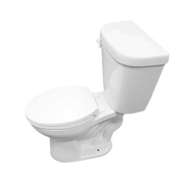 Click here to see ProStock PSTR100 ProStock Two-Piece Round Bowl Toilet, 1.28 GPF, No Seat, White, PSTR100