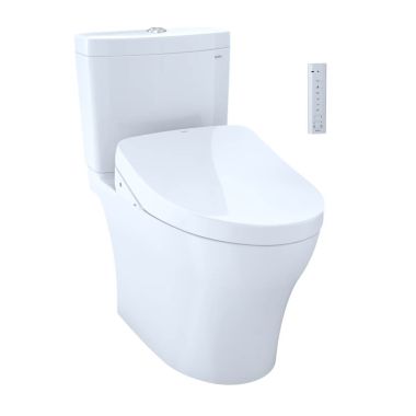 Click here to see Toto MW4463046CEMG#01 TOTO Aquia IV Toilet w/ WASHLET+ S500e - Cotton White, Two-Piece, Elongated - MW4463046CEMG#01