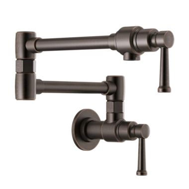 Click here to see Brizo 62825LF-RB Brizo Artesso Venetian Bronze Wall Mounted Pot Filler Faucet with Lever Handles, ADA, 1/2in IPS - 62825LF-RB