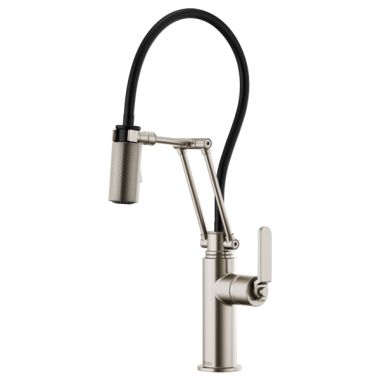 Click here to see Brizo 63244LF-SS Brizo Litze Brilliance Stainless Articulating Faucet with Knurled Handle - 63244LF-SS