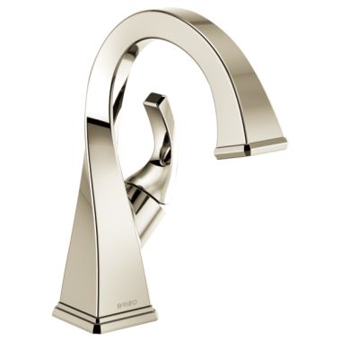 Click here to see Brizo 65030LF-PN-ECO Brizo Virage One-Handle Deck-Mount Brilliance Polished Nickel Bathroom Faucet, Laminar Flow, Less Drain, Single-Hole, 1.2 GPM - 65030LF-PN-ECO