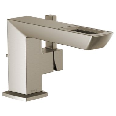 Click here to see Brizo 65086LF-NK-ECO Brizo Vettis One-Handle Deck-Mount Brilliance Luxe Nickel Bathroom Faucet with Metal Pop-Up Drain, Open-Flow Spout, Single-Hole, 1.2 GPM - 65086LF-NK-ECO