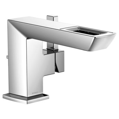 Click here to see Brizo 65086LF-PC-ECO Brizo Vettis One-Handle Deck-Mount Polished Chrome Bathroom Faucet with Metal Pop-Up Drain, Open-Flow Spout, Single-Hole, 1.2 GPM - 65086LF-PC-ECO