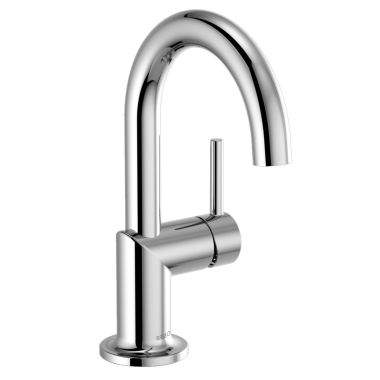 Click here to see Brizo 65175LF-PC Brizo Odin Single-Handle Polished Chrome Bathroom Faucet, 1.5 GPM, Single-Hole, Ceramic Cartridge, WaterSense, Less Drain - 65175LF-PC