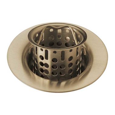 Click here to see Brizo 69051-GL Brizo Rook Prep Flange and Strainer with Drop-In Basket with Lift Handle Brilliance Luxe Gold - 69051-GL