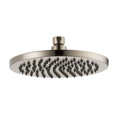 Click here to see Brizo 81375-BN-ECO Brizo Essential 8in Single-Function Raincan Shower Head, Linear, Round, 2.0 GPM, WaterSense, Overhead-Mount, Brushed Nickel - 81375-BN-ECO
