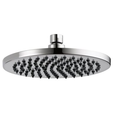 Click here to see Brizo 81375-PC-2.5 Brizo Essential 8in Single-Function Raincan Shower Head, Linear, Round, 2.5 GPM, Overhead-Mount, Polished Chrome - 81375-PC-2.5