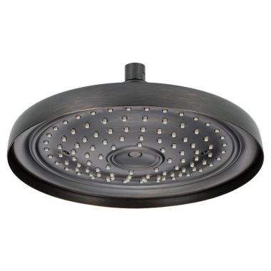 Click here to see Brizo 83310-RB-ECO Brizo Essential 11in Classic Round Raincan Shower Head, Single-Function, 2 GPM, Venetian Bronze - 83310-RB-ECO