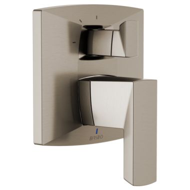 Click here to see Brizo T75P588-NK Brizo Vettis Pressure Balance Valve Trim w/ 3-Function Diverter Trim, Lever Handles, Luxe Nickel - T75P588-NK
