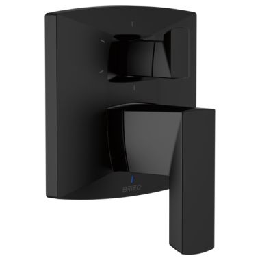 Click here to see Brizo T75P688-BL Brizo Vettis Pressure Balance Valve Trim w/ 6-Function Diverter Trim, Lever Handles, Matte Black - T75P688-BL