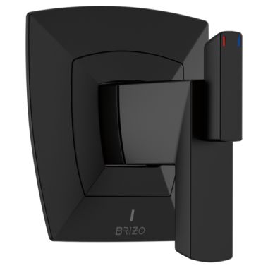 Click here to see Brizo T60088-BL Brizo Vettis TempAssure Thermostatic Two-Handle Valve Trim, Lever Handles, Matte Black - T60088-BL