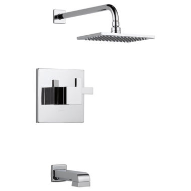 Click here to see Brizo T60480-PC-2.5 Brizo Siderna TempAssure Tub/Shower Faucet with Thermostatic Cartridge, Single-Function Showerhead, 2.5 GPM, Polished Chrome - T60480-PC-2.5