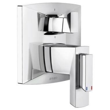 Click here to see Brizo T75688-PC Brizo Vettis TempAssure Thermostatic Valve Trim w/ 6-Function Diverter Trim, Lever Handles, Polished Chrome - T75688-PC