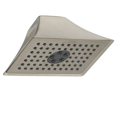 Click here to see Brizo RP48041BN-2.5 Brizo RSVP Wall-Mount Rectangular 2-Function Showerhead, 2.5 GPM, Brushed Nickel - RP48041BN-2.5