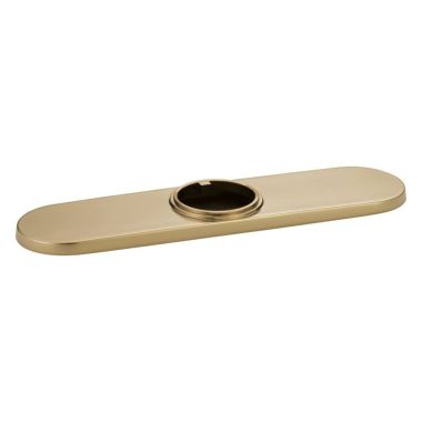 Click here to see Brizo RP71451GL Brizo Artesso Luxe Gold Three-Hole Escutcheon Plate - RP71451GL