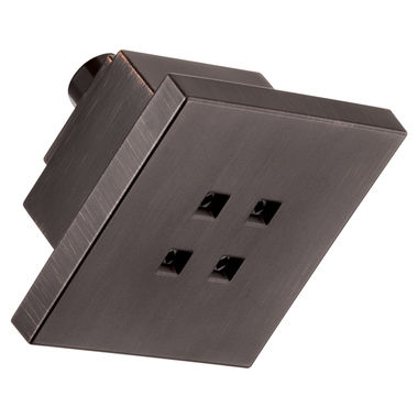 Click here to see Delta RP51032RB Delta Universal Showering H2Okinetic Single-Setting Shower Head, WaterSense, Square, 1.5 GPM, Venetian Bronze - RP51032RB