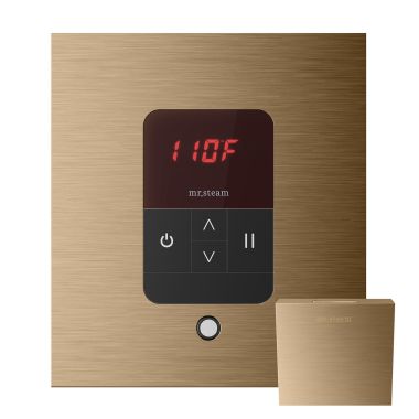 Click here to see Mr. Steam MSITEMPOSQ-BB Mr Steam iTempo Square Steam Shower Control in Brushed Bronze - MSITEMPOSQ-BB