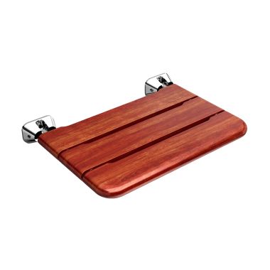 Click here to see Mr. Steam MSWSEAT-PC Mr Steam Wall-Mounted Folding Shower Seat in Brushed Nickel - MSWSEAT-PC