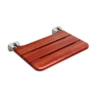 Click here to see Mr. Steam MSWSEAT-BN Mr Steam Wall-Mounted Folding Shower Seat in Brushed Nickel - MSWSEAT-BN