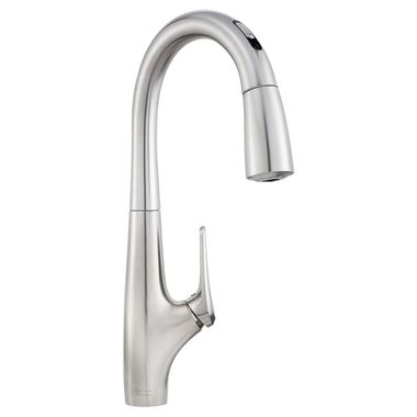 Click here to see American Standard 4901.380.075 American Standard Avery Single Handle Selectronic Hands-Free Pull-Down Kitchen Faucet, Stainless Steel - 4901.380.075
