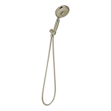 Click here to see American Standard 1660.771.295 American Standard Spectra+ Four-Function Hand Shower Kit, 1/2in Connection, 1.8 GPM, WaterSense, Brushed Nickel - 1660.771.295