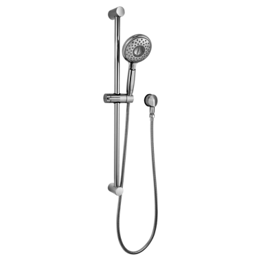 Click here to see American Standard 1660.774.002 American Standard Spectra Four-Function Handheld Slide Bar Kit, 1.8 GPM, Polished Chrome - 1660774.002