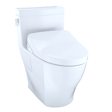 Click here to see Toto MW6243056CEFG#01 TOTO Legato WASHLET+ One-Piece Toilet with S550e Bidet Seat, Auto-Open/Close, 1.28 GPF, Cotton White - MW6243056CEFG#01