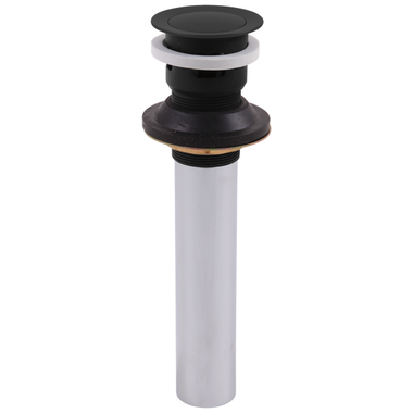 Click here to see Delta 33W576BL Delta 1-1/4-Inch Push Pop-Up With Drain Plug, Matte Black - 33W576BL