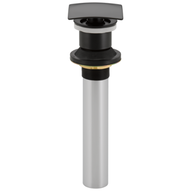Click here to see Delta 72174-BL Delta Square Push Pop-Up, Less Overflow, Matte Black - 72174-BL