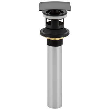 Click here to see Delta 72175-BL Delta Square Push Pop-Up With Overflow, Matte Black - 72175-BL
