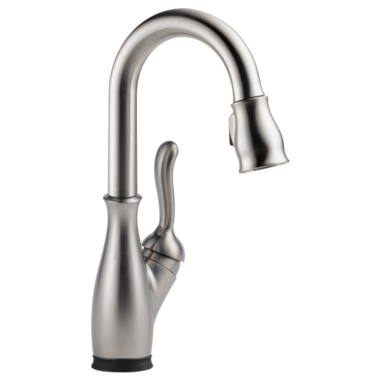 Click here to see Delta 9678T-SP-DST Delta Leland Touch2O Single Handle Pull-Down Bar/Prep Faucet, Spotshield Stainless - 9678T-SP-DST