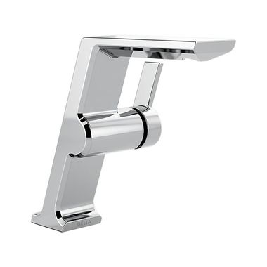 Click here to see Delta 699-DST Delta Pivotal Mid-Height Chrome Lavatory Faucet, Less Drain, 1.2 GPM, Single-Handle, DIAMOND Seal, Lever Handle - 699-DST