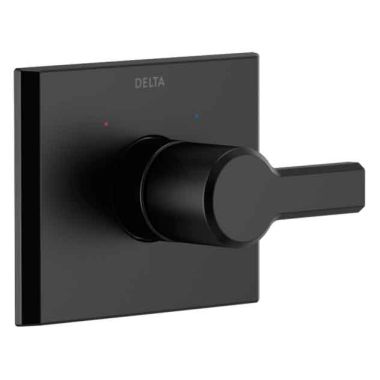 Click here to see Delta T14099-BL Delta Pivotal Monitor 14 Series Valve Trim, Lever Handle, Matte Black - T14099-BL