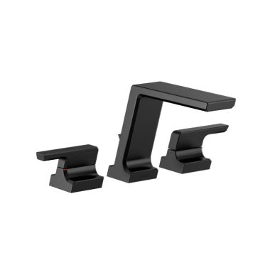Click here to see Delta T2799-BL Delta Pivotal Two-Handle Roman Tub Faucet Trim, Angular Spout, Lever Handles, ADA-Compliant, Matte Black - T2799-BL