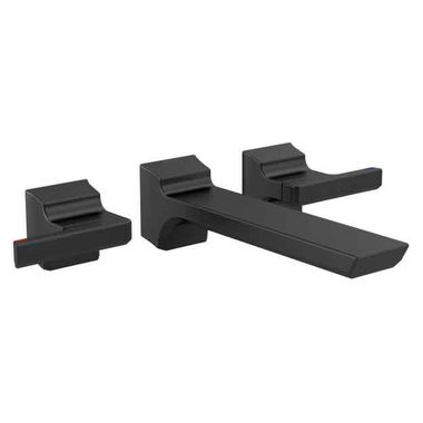 Click here to see Delta T3599LF-BLWL Delta Pivotal Wall-Mount Matte Black Lavatory Faucet for 8