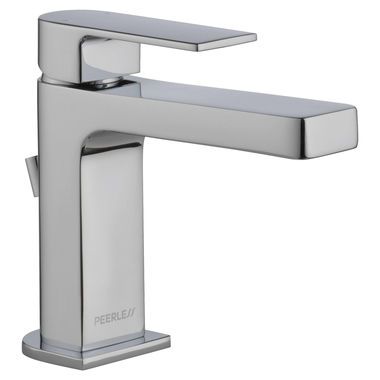 Click here to see Peerless P1519LF Peerless Xander Single-Hole Bathroom Faucet with 50/50 Pop-Up Drain, Single-Handle, 1.0 GPM, Lever Handle, ADA, WaterSense, Chrome - P1519LF