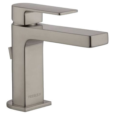 Click here to see Peerless P1519LF-BN Peerless Xander Single-Hole Bathroom Faucet with 50/50 Pop-Up Drain, Single-Handle, 1.0 GPM, Lever Handle, ADA, WaterSense, Brushed Nickel - P1519LF-BN