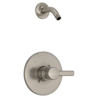 Click here to see Peerless PTT188782-BNLHD Peerless Precept MultiChoice 6-Setting Shower Faucet with Pressure Balance Cartridge, Less Showerhead, Trim Only, 1.5 GPM, Brushed Nickel - PTT188782-BNLHD