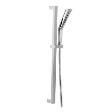 Click here to see Delta 51799 Delta 3-Setting Hand Shower with Slide Bar, H2Okinetic, Touch-Clean, WaterSense, 1.75 GPM, Chrome - 51799