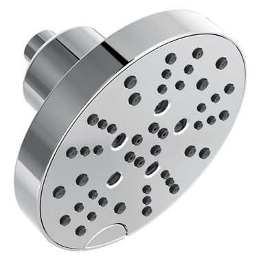 Click here to see Delta 52668 Delta H2Okinetic Touch-Clean Raincan Showerhead, 5-Setting, 1.75 GPM, WaterSense, Chrome - 52668