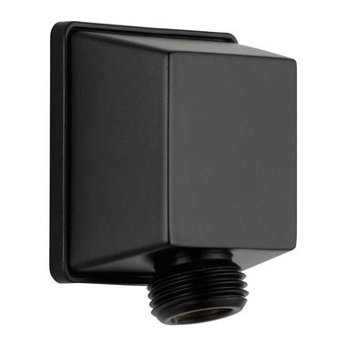Click here to see Delta 50570-BL Delta Square Wall Elbow for Hand Shower, Matte Black -  50570-BL