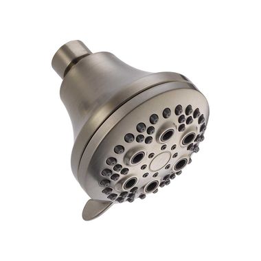Click here to see Delta 52634-SS18-PK Delta Premium Five-Setting Touch-Clean Shower Head, 1.75 GPM, Round, WaterSense, Stainless - 52634-SS18-PK
