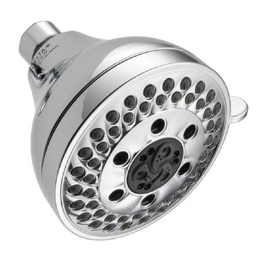 Click here to see Delta 52637-18-PK Delta 4-3/16in H2OKinetic Five-Setting Shower Head, 1.75 GPM, Touch-Clean Nozzles, WaterSense, Chrome - 52637-18-PK