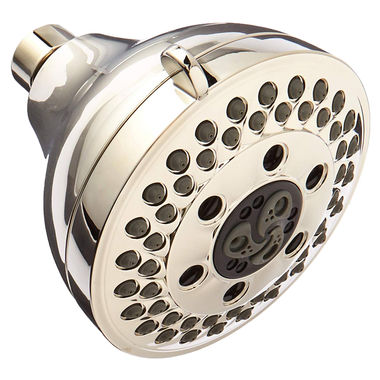 Click here to see Delta 52637-PN18-PK Delta 4-3/16in H2OKinetic Five-Setting Shower Head, 1.75 GPM, Touch-Clean Nozzles, WaterSense, Brilliance Polished Nickel - 52637-PN18-PK