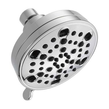 Click here to see Delta 52638-18-PK Delta Contemporary H2Okinetic 5-Setting Shower Head, 1.75 GPM, Touch-Clean Nozzles, WaterSense, Round, Chrome - 52638-18-PK
