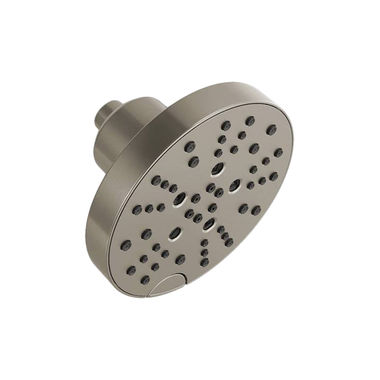 Click here to see Delta 52668-SS Delta H2Okinetic 5-Setting WaterSense Touch-Clean Contemporary Raincan Brilliance Stainless Showerhead - 52668-SS