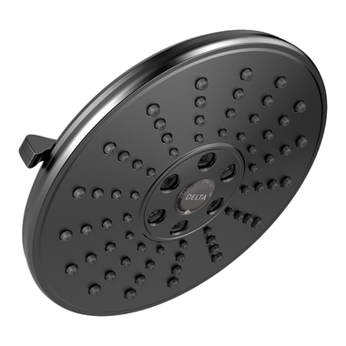 Click here to see Delta 52688-BL Delta H2OKinetic 3-Setting Raincan Shower Head, 1.75 GPM, Matte Black - 52688-BL