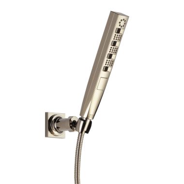 Click here to see Delta 55140-PN Delta Universal Showering H2OKinetic Four-Setting Wall Mount Hand Shower, 1.75 GPM, Polished Nickel - 55140-PN